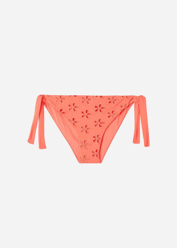 Calzedonia Side Tie Corfù Bikiniunderdel Dam Korall Orange | SE2630OR