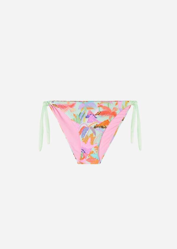 Calzedonia Side-Tie Foliage Tahiti Bikiniunderdel Dam Gröna | SE2622HK