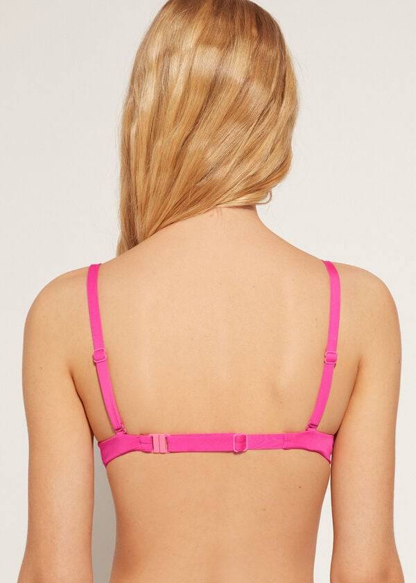 Calzedonia Soft Graduated Super Vadderad Push-up Indonesia Eco Bikinitoppar Dam Rosa | SE2228XF