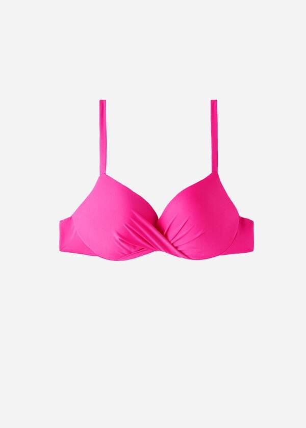 Calzedonia Soft Graduated Super Vadderad Push-up Indonesia Eco Bikinitoppar Dam Rosa | SE2228XF