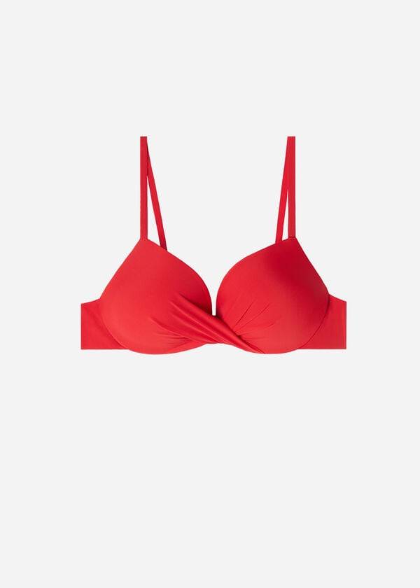 Calzedonia Soft Graduated Super Vadderad Push-up Indonesia Bikinitoppar Dam Röda | SE2230VD