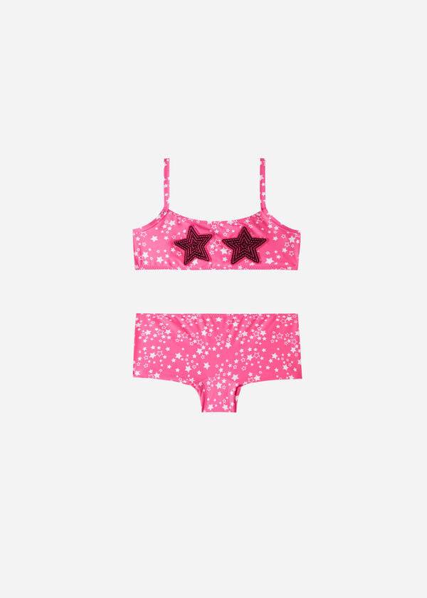 Calzedonia Star Two-Piece Jam Baddräkter Barn Rosa | SE1142QZ