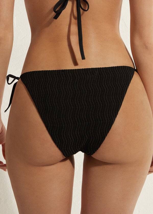 Calzedonia String Mykonos Bikiniunderdel Dam Svarta | SE2583EX