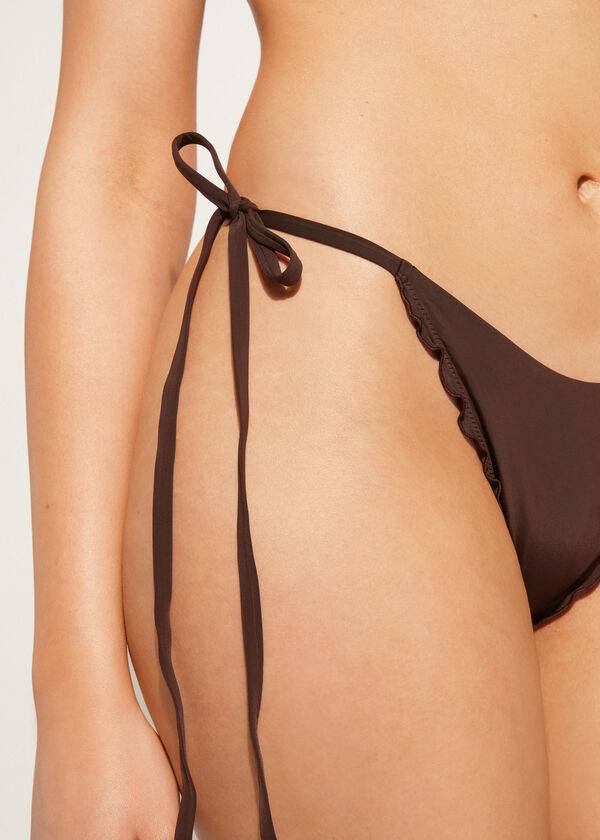 Calzedonia String String Islamorada Bikiniunderdel Dam Kaffe Bruna | SE2573DN