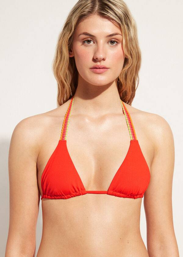 Calzedonia String Triangle Berlino Bikinitoppar Dam Röda | SE2220DN