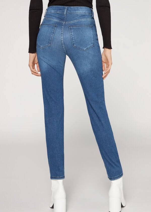 Calzedonia Super Flex Denim High Midja Superskinny Jeans Dam Blå | SE1576LH