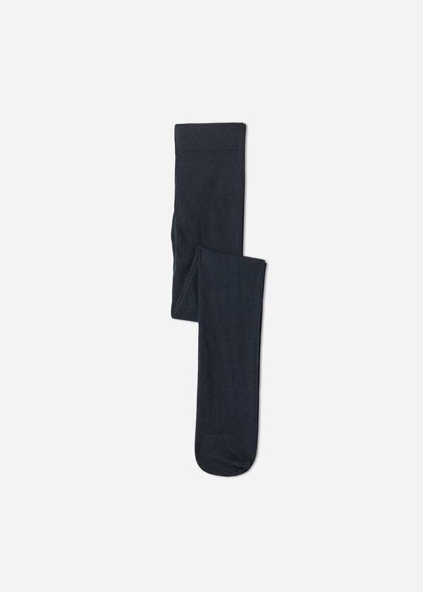 Calzedonia Super Opaque with Cashmere Strumpbyxor Barn Blå | SE1181FM