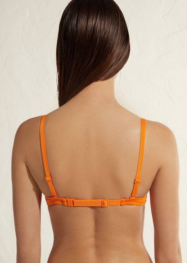 Calzedonia Super Vadderad Push Up Indonesia Eco Bikinitoppar Dam Orange | SE2216OR