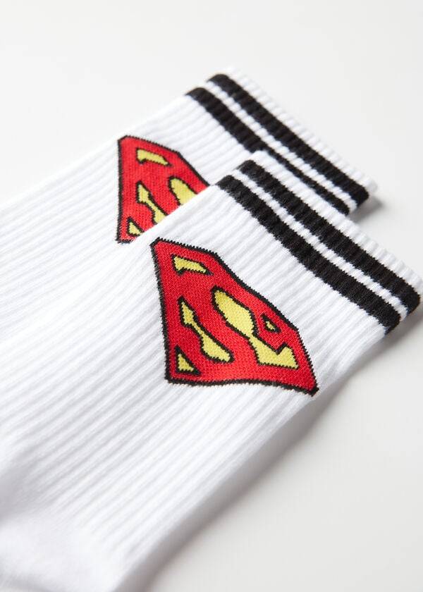 Calzedonia Superman Crew Strumpor Herr Vita | SE1331IS