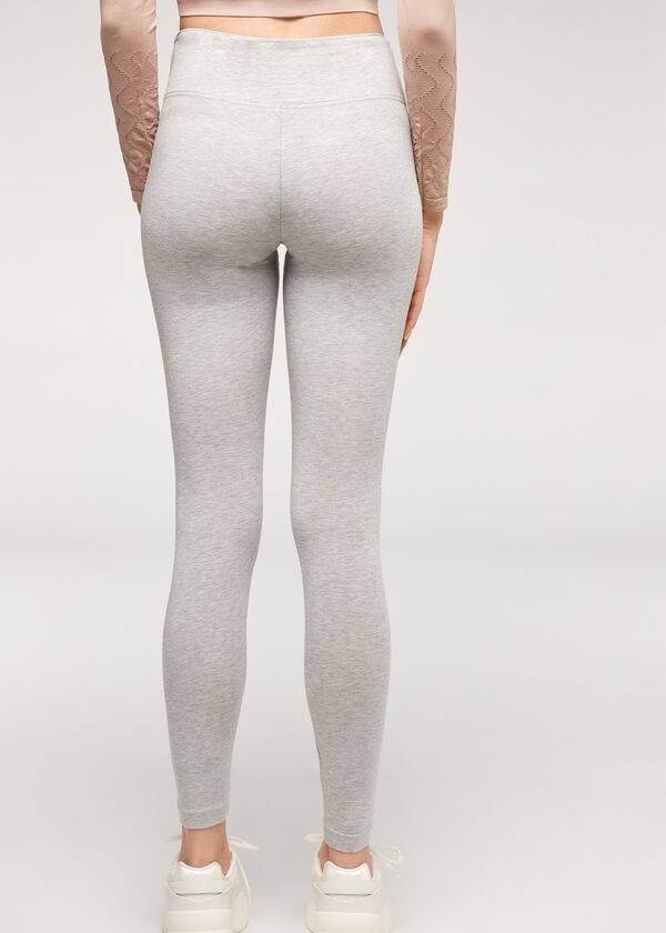 Calzedonia Supima Bomull Leggings Dam Grå | SE1496JJ