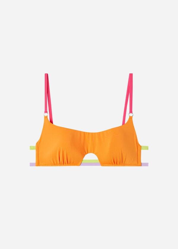 Calzedonia Tank Tokyo Eco Bikinitoppar Dam Orange | SE2189IS