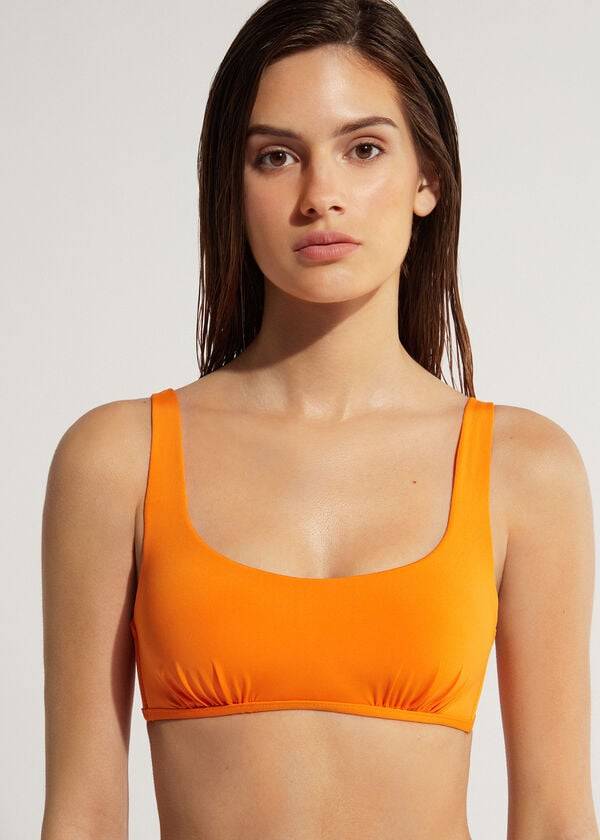 Calzedonia Tank Trend Indonesia Eco Bikinitoppar Dam Orange | SE2201ZG