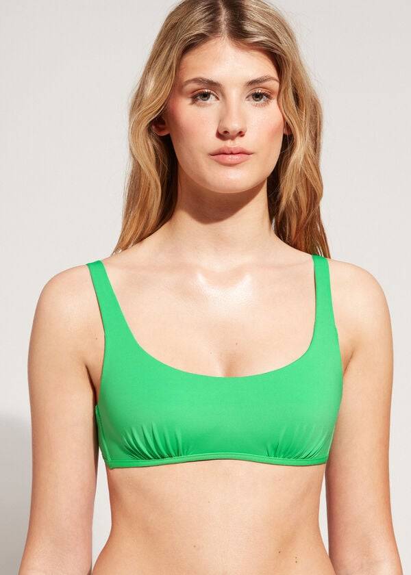 Calzedonia Tank Trend Indonesia Eco rosa Bikinitoppar Dam Gröna | SE2196GL