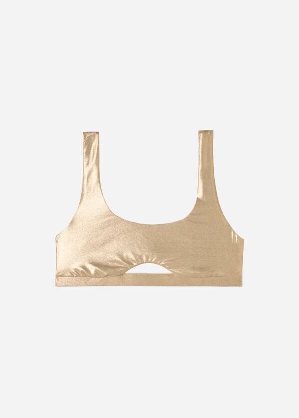 Calzedonia Tank Trend Palm Bay Bikinitoppar Dam Guld | SE2192AP