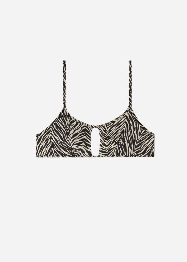 Calzedonia Tank Trend Zebra Nairobi Bikinitoppar Dam Svarta | SE2191PQ