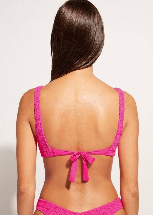 Calzedonia Tank-style Cut Out Miami Bikinitoppar Dam Rosa | SE2185RW