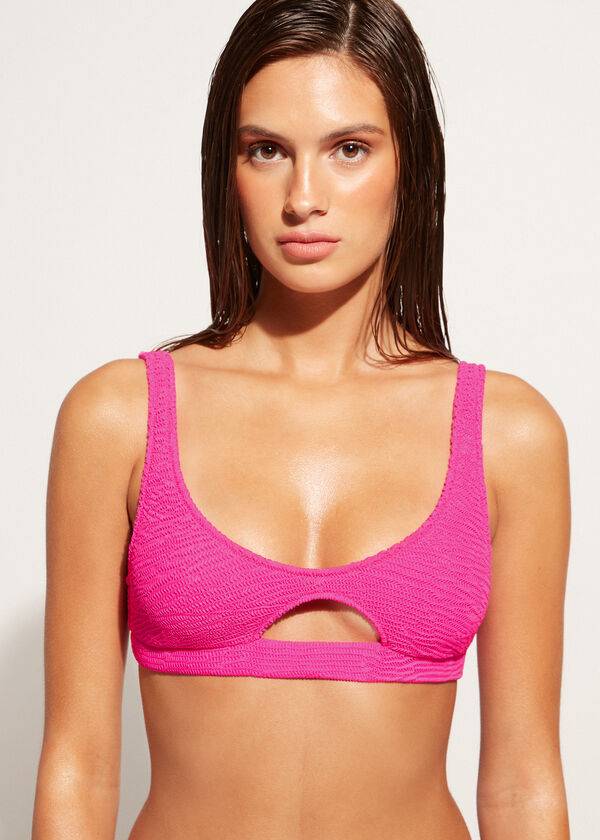 Calzedonia Tank-style Cut Out Miami Bikinitoppar Dam Rosa | SE2185RW