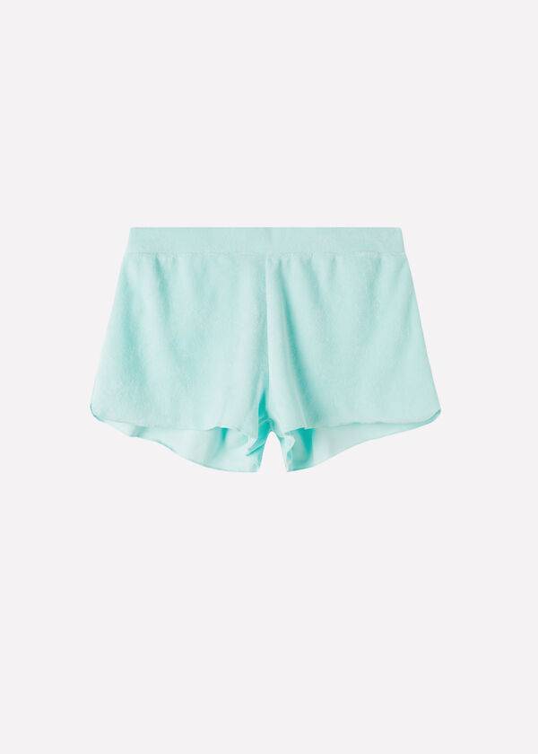 Calzedonia Terrycloth Shorts Cover Ups Dam Blå | SE2042JJ