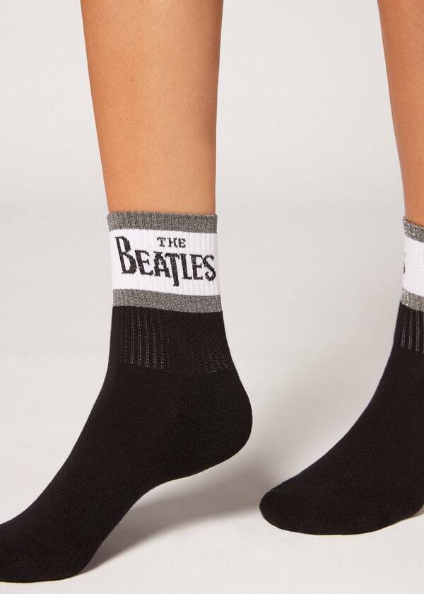 Calzedonia The Beatles Logo Korta Strumpor Dam Svarta | SE1641YU