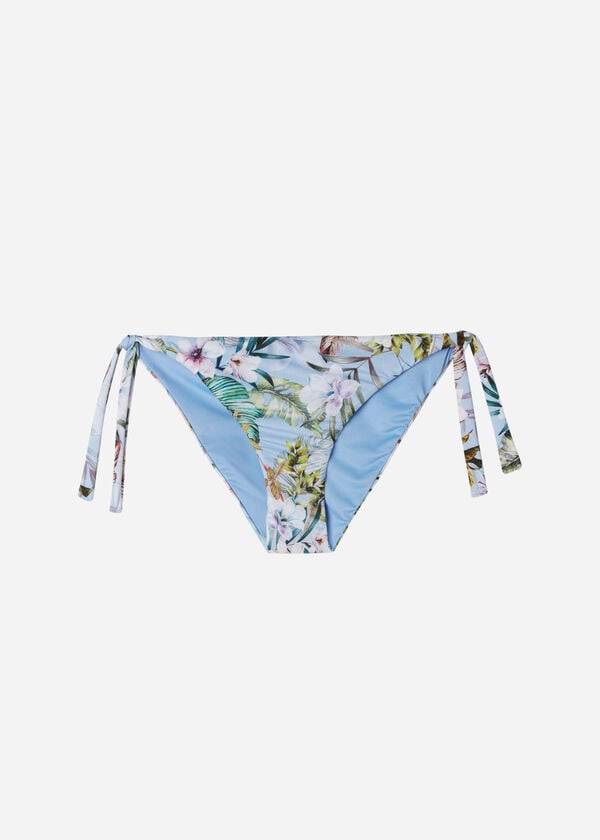 Calzedonia Tied Atene Bikiniunderdel Dam Blå | SE2549AP