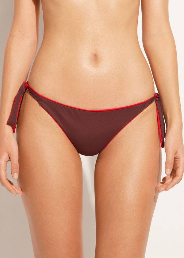 Calzedonia Tied Indonesia Eco Bikiniunderdel Dam Röda | SE2539XF