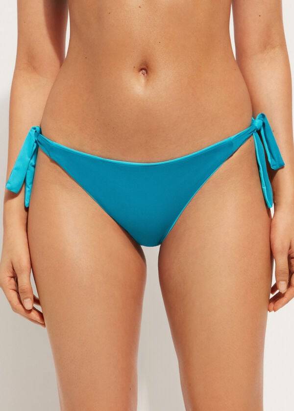 Calzedonia Tied Indonesia Eco Bikiniunderdel Dam Turkos | SE2540ZG