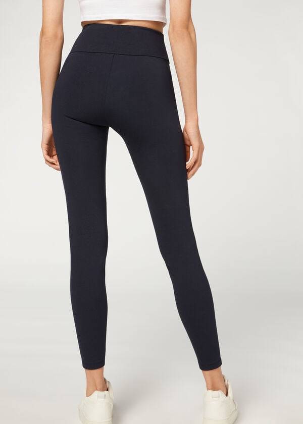 Calzedonia Total Shaper Leggings Dam Blå | SE1488OR