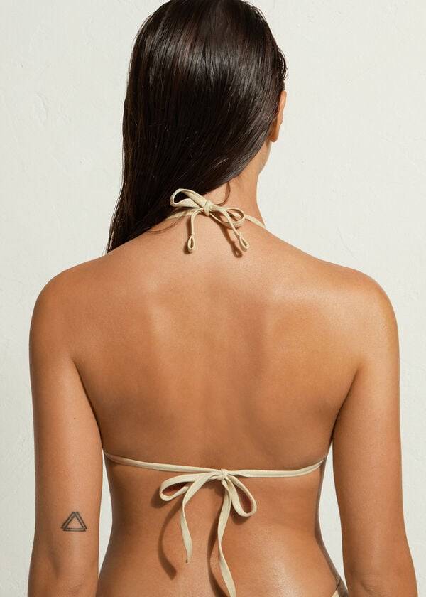 Calzedonia Triangle String Abu Dhabi Bikinitoppar Dam Guld | SE2167SO