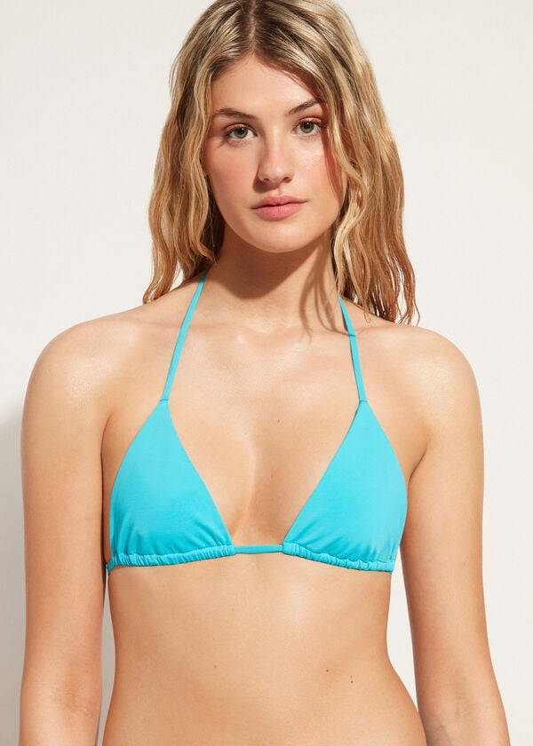 Calzedonia Triangle String Indonesia Eco rosa Bikinitoppar Dam Turkos | SE2146JJ