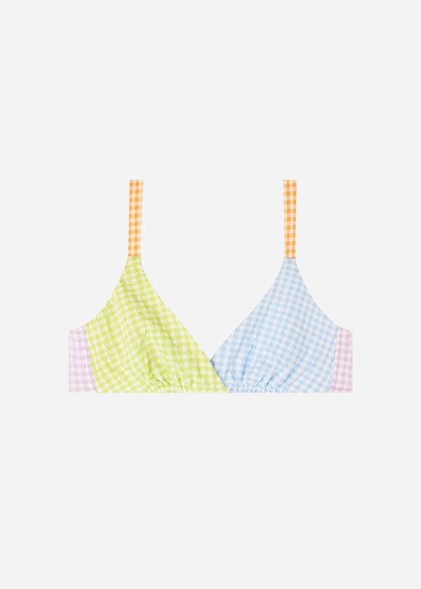 Calzedonia Triangle Valencia Bikinitoppar Dam Gröna Blå | SE2125CE