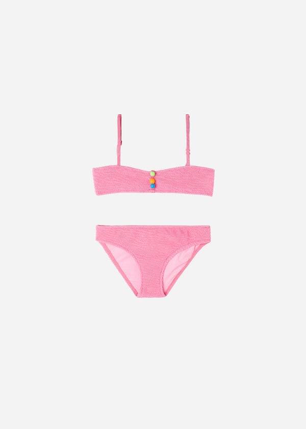 Calzedonia Two-Piece Bandeau San Diego Baddräkter Barn Rosa | SE1123IS