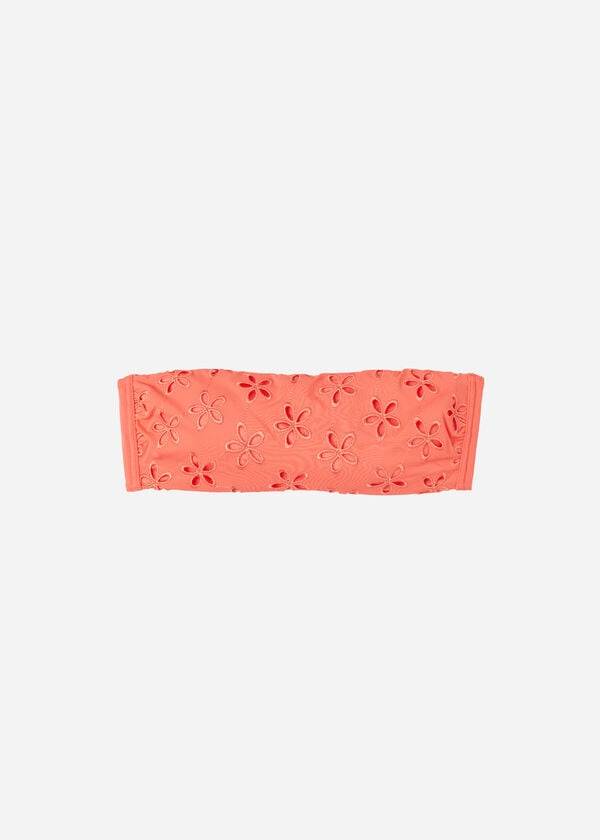 Calzedonia Vadderad Bandeau Corfù Bikinitoppar Dam Korall Orange | SE2406BC