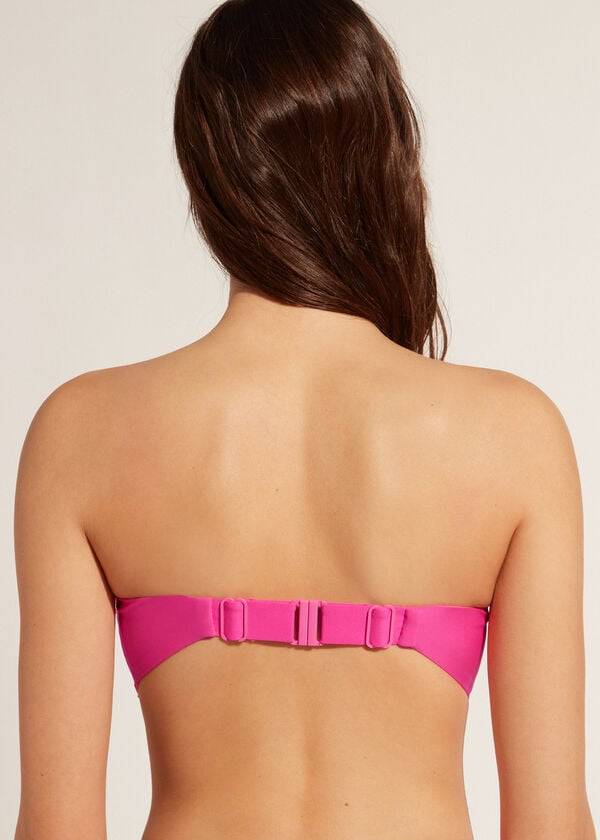 Calzedonia Vadderad Bandeau Indonesia Eco cobey Bikinitoppar Dam Rosa | SE2391DN