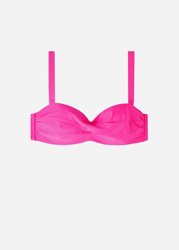 Calzedonia Vadderad Bandeau Indonesia Eco cobey Bikinitoppar Dam Rosa | SE2391DN