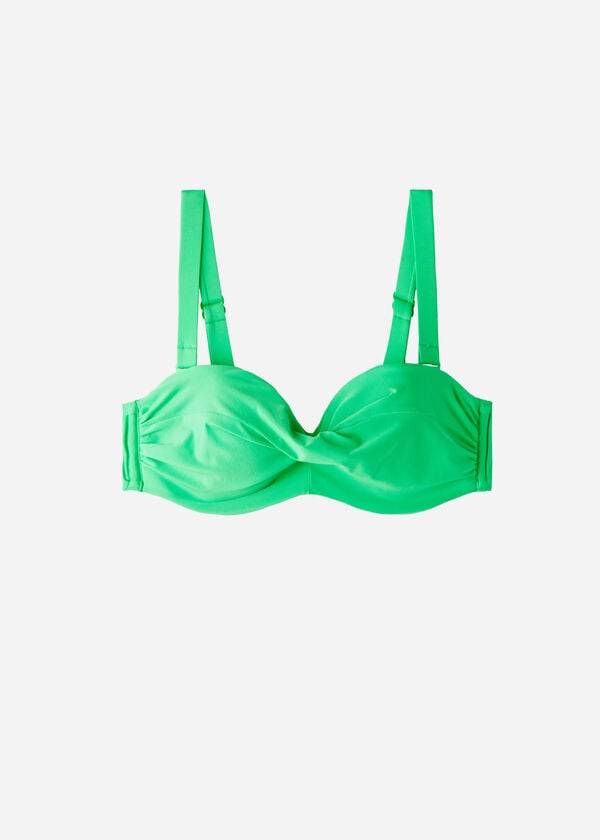 Calzedonia Vadderad Bandeau Indonesia Eco cobey Bikinitoppar Dam Gröna | SE2392SO