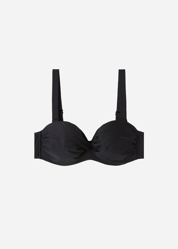 Calzedonia Vadderad Bandeau Indonesia Eco cobey Bikinitoppar Dam Svarta | SE2393AP