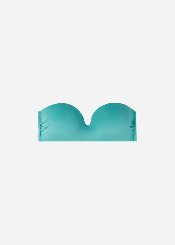 Calzedonia Vadderad Bandeau Indonesia Eco Bikinitoppar Dam Turkos | SE2398YU