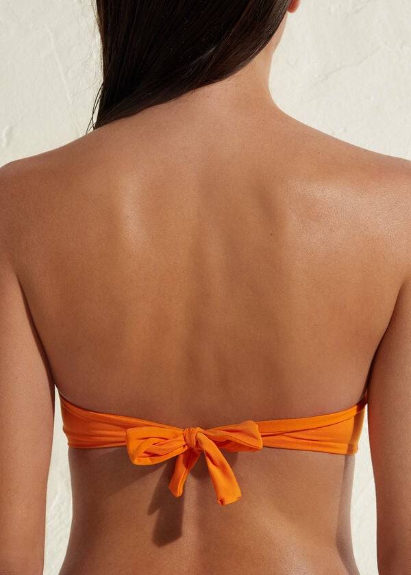 Calzedonia Vadderad Bandeau Indonesia Eco Bikinitoppar Dam Orange | SE2399TV