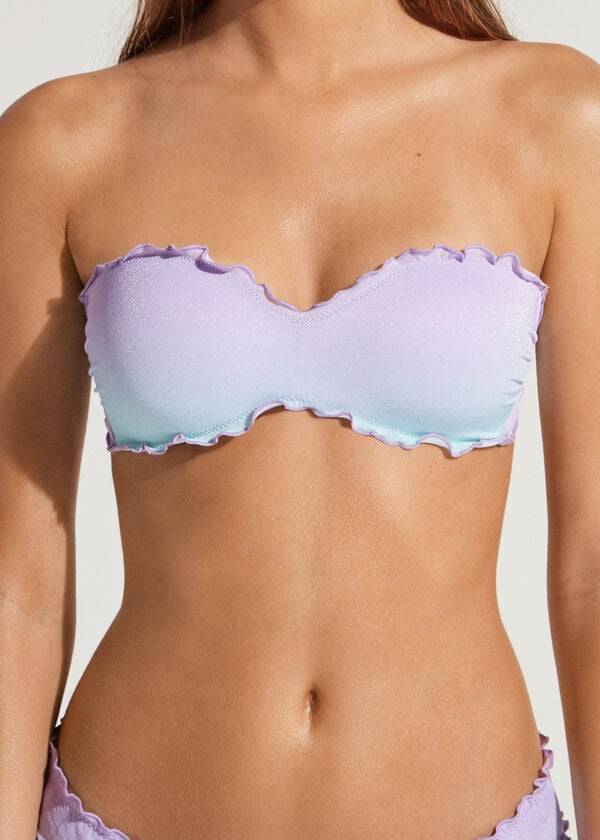 Calzedonia Vadderad Bandeau Madrid Bikinitoppar Dam Lila | SE2378MA