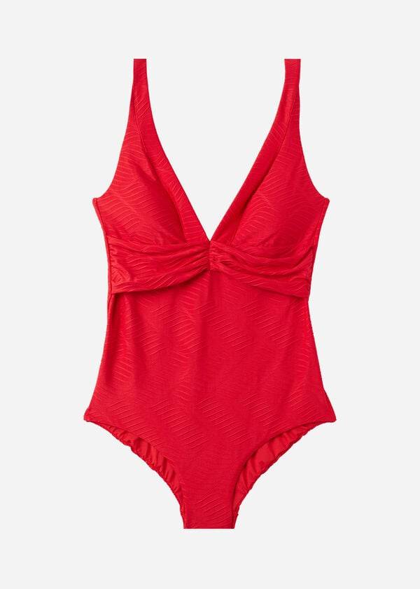 Calzedonia Vadderad One-Piece Genova Baddräkter Dam Röda | SE2016JJ