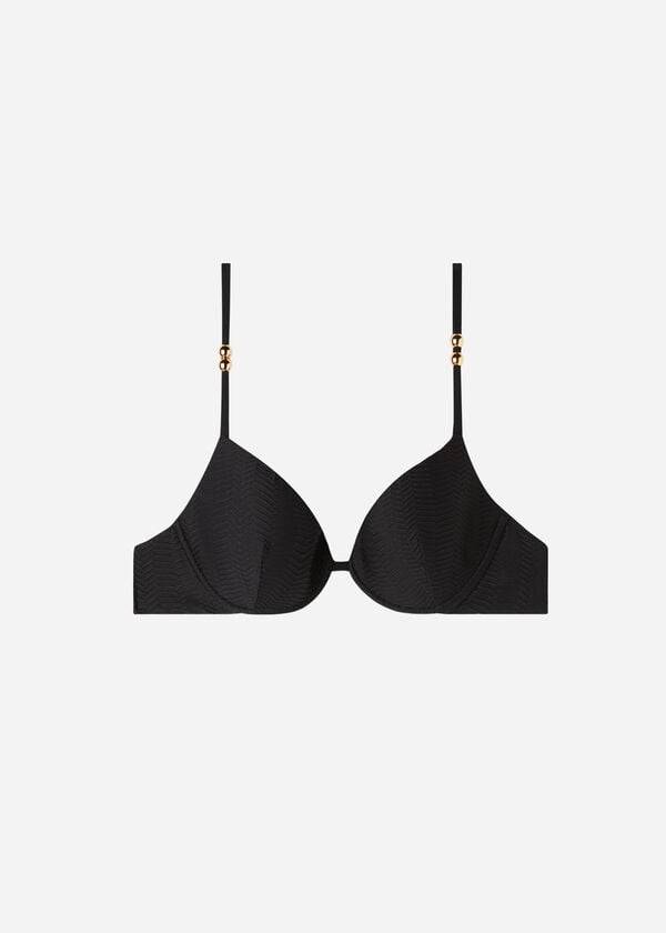 Calzedonia Vadderad Push-Up Casablanca Bikinitoppar Dam Svarta | SE2345UT