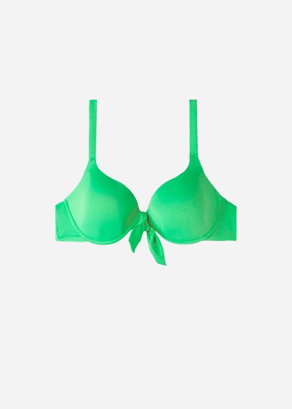 Calzedonia Vadderad Push-Up Indonesia Bikinitoppar Dam Gröna | SE2338FM