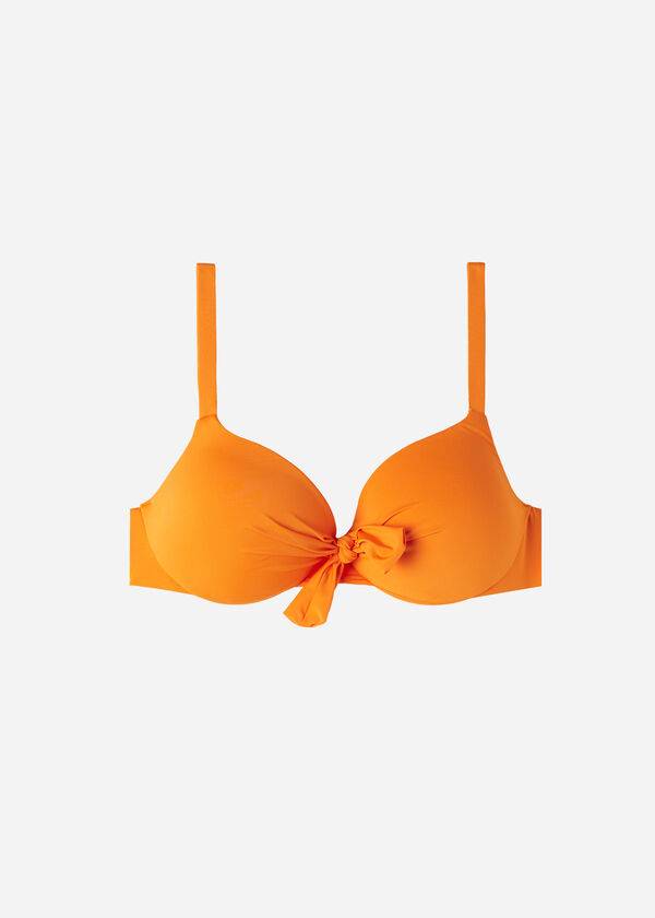 Calzedonia Vadderad Push Up Indonesia Eco Sexy Bikinitoppar Dam Orange | SE2363GL