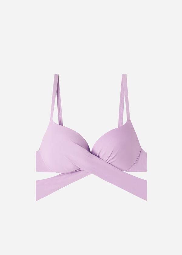 Calzedonia Vadderad Push Up Indonesia Eco Bikinitoppar Dam Lila | SE2370IS