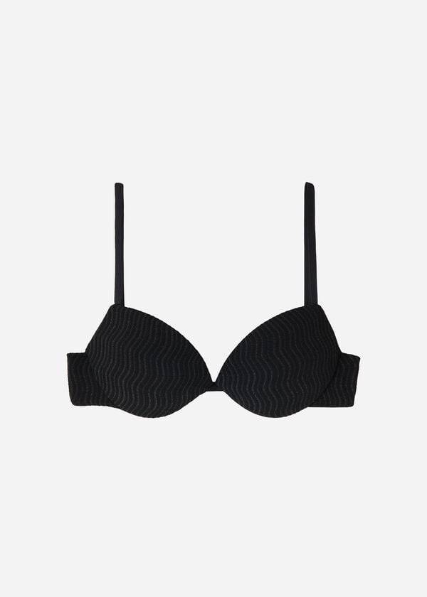 Calzedonia Vadderad Push-Up Mykonos Bikinitoppar Dam Svarta | SE2324WY