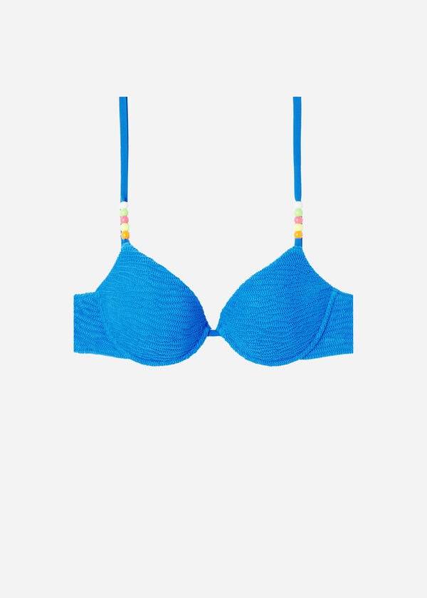 Calzedonia Vadderad Push-Up San Diego Bikinitoppar Dam Blå | SE2313DN