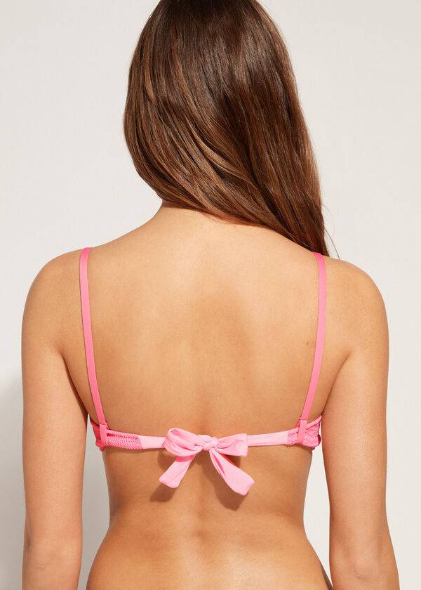 Calzedonia Vadderad Push-Up San Diego Bikinitoppar Dam Rosa | SE2314SO