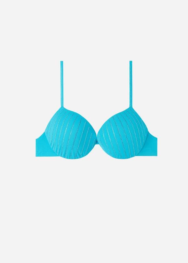 Calzedonia Vadderad Push Up Shanghai Bikinitoppar Dam Turkos | SE2357XF