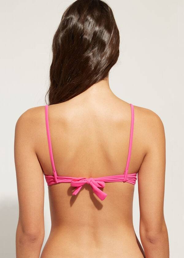 Calzedonia Vadderad Push Up Shanghai Bikinitoppar Dam Rosa | SE2358ZG