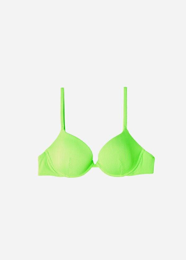 Calzedonia Vadderad Push-up New York Bikinitoppar Dam Gröna | SE2319UT